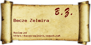 Becze Zelmira névjegykártya
